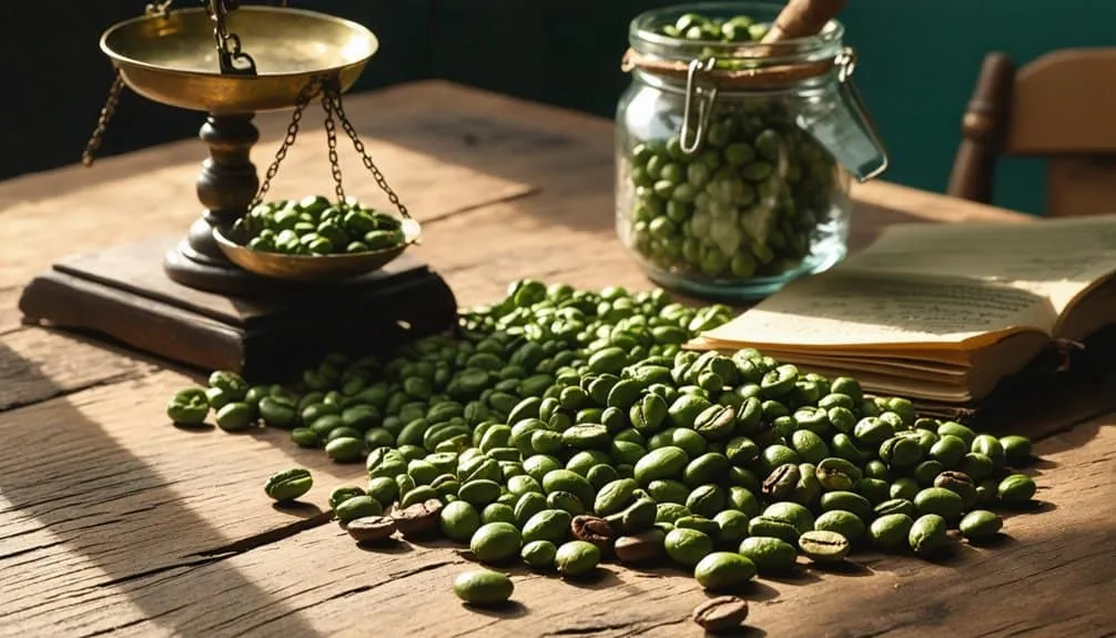 green coffee bean preparation
