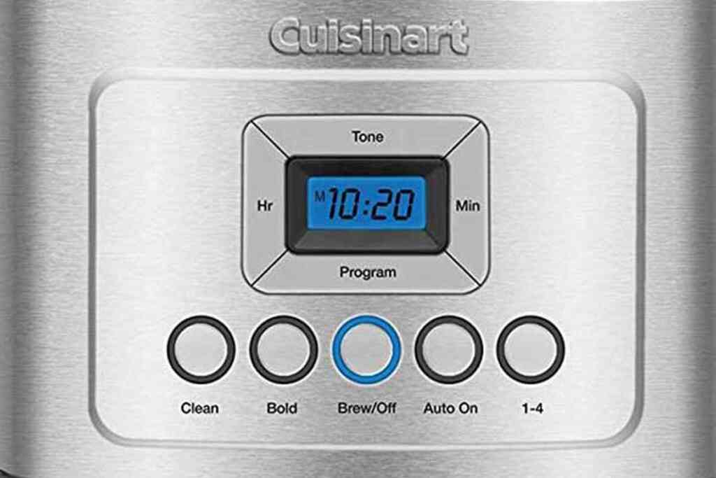 Close-up View of the Cuisinart DCC-3400 Control Panel