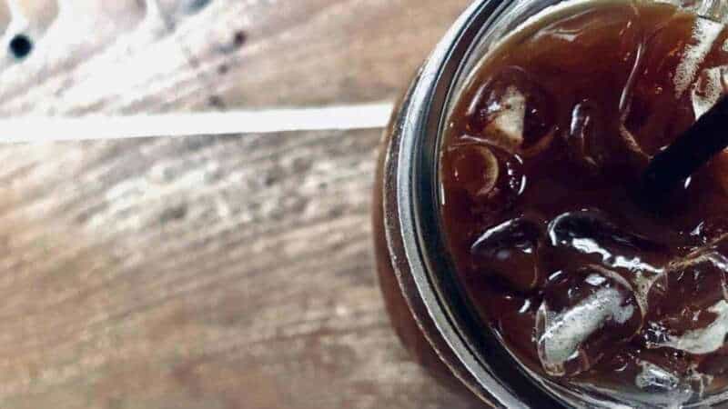 Glass Jar of Cold Brew Coffee