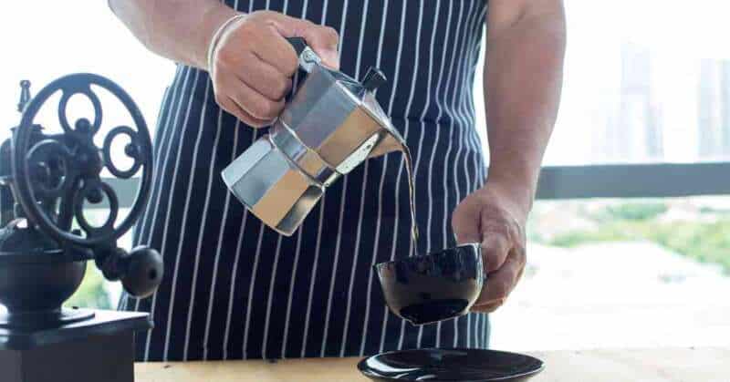 Tip out the first few pots of coffee to get rid of the metallic after taste.