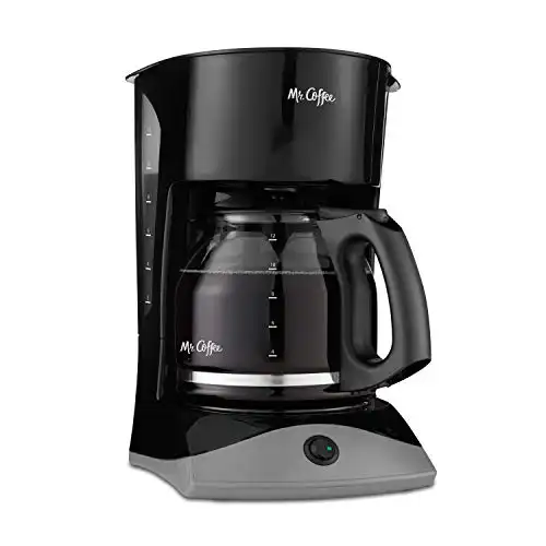 Mr. Coffee Black Coffee Maker (12-Cup, Glass Carafe)