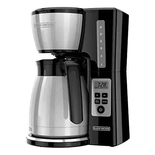 BLACK+DECKER 12-Cup Thermal Carafe Coffee Maker (CM2046S)