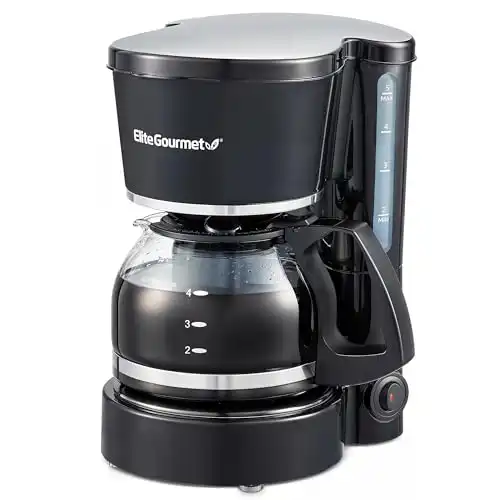 Elite Gourmet 5-Cup Brew & Drip Coffee Maker (EHC-5055)