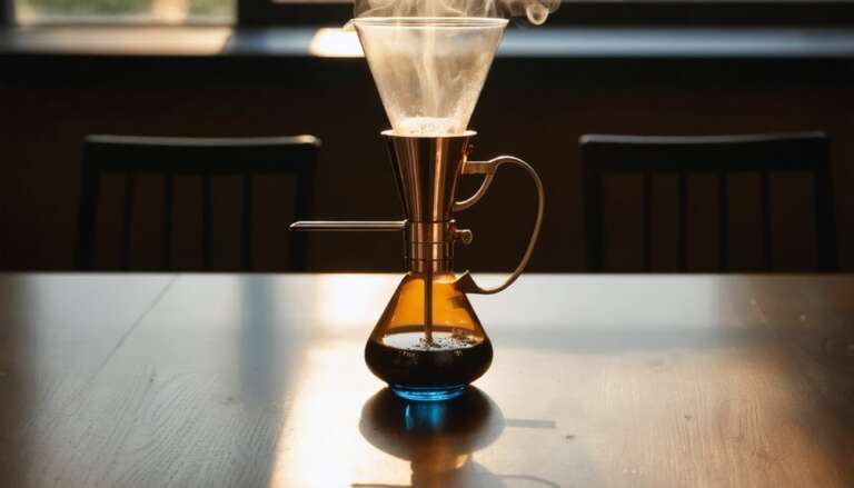 siphon brewing coffee technique