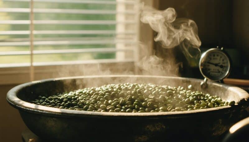 lightly roast coffee beans